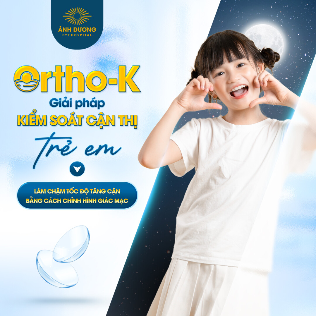 Kính áp tròng đêm Ortho K – Giải pháp kiểm soát cận thị hiệu quả cho trẻ em và thanh thiếu niên